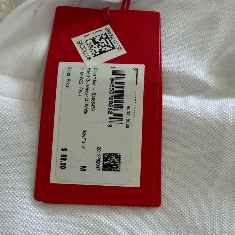 Hugo White Polo Shirt for Men - Picture 3 of 6